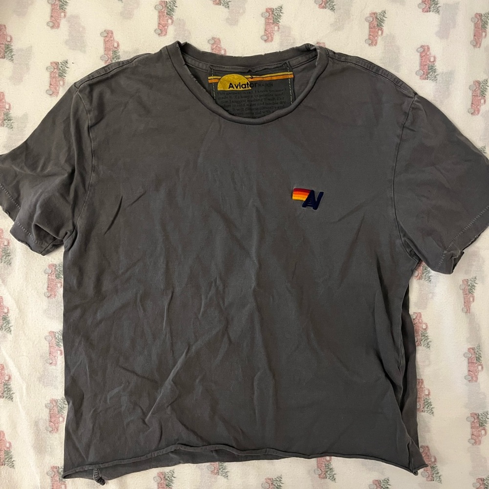 aviator nation boyfriend tee size small
